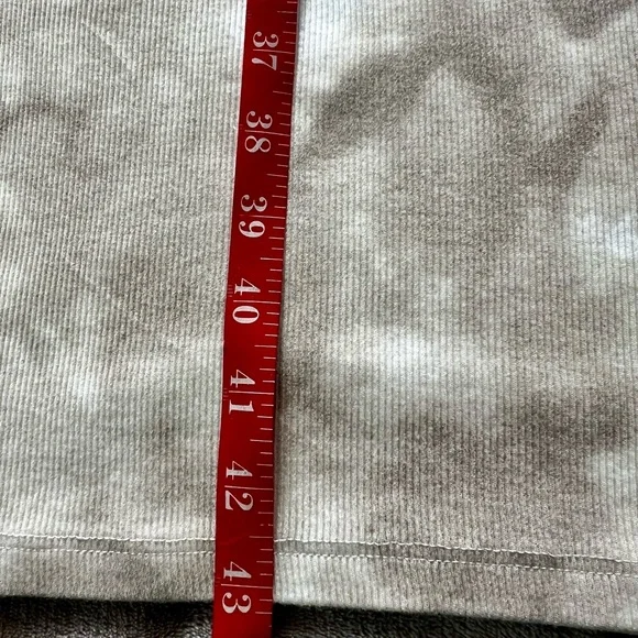 Zara Sleek Beige Tie-Dye Ribbed Fitted Dress with Thin Straps Women’s Small - Picture 6 of 9
